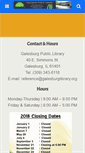 Mobile Screenshot of galesburglibrary.org